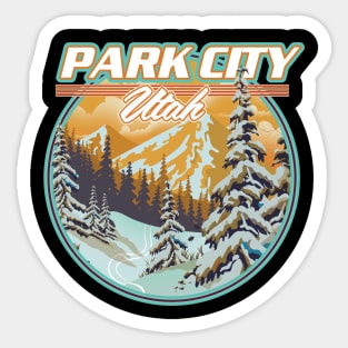 Park City Utah Travel logo Sticker